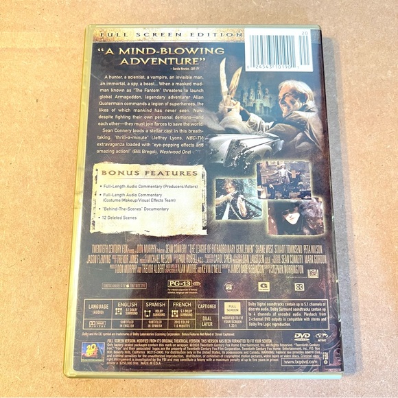 DVD Movie - The League Of Extraordinary Gentlemen - Sean Connery - Picture 2 of 2